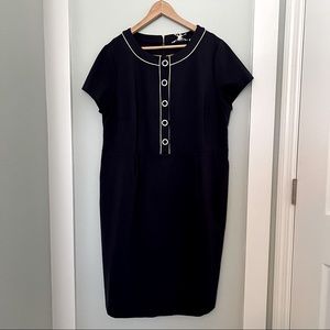 Boden Gracie Ponte Dress In Navy